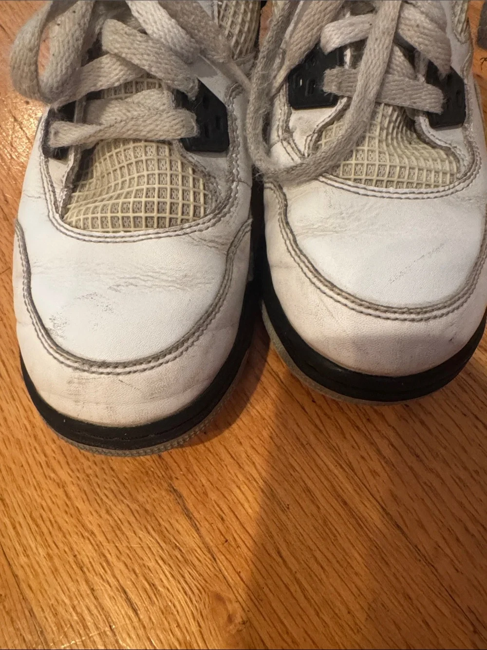 Nike Air Jordan Retro 4 White Cement Grade School